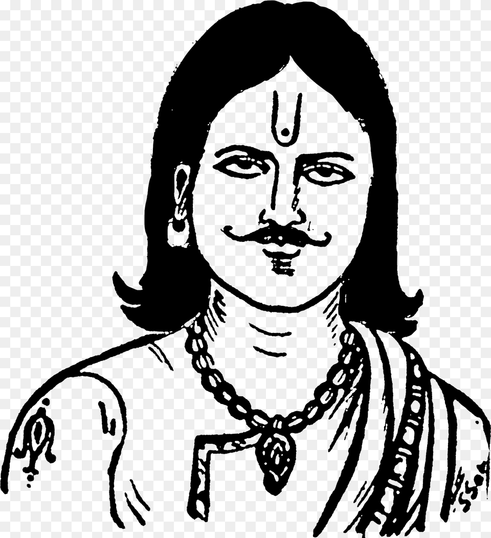 Upendra Bhanja Line Drawing Upendra Bhanja, Gray Png Image
