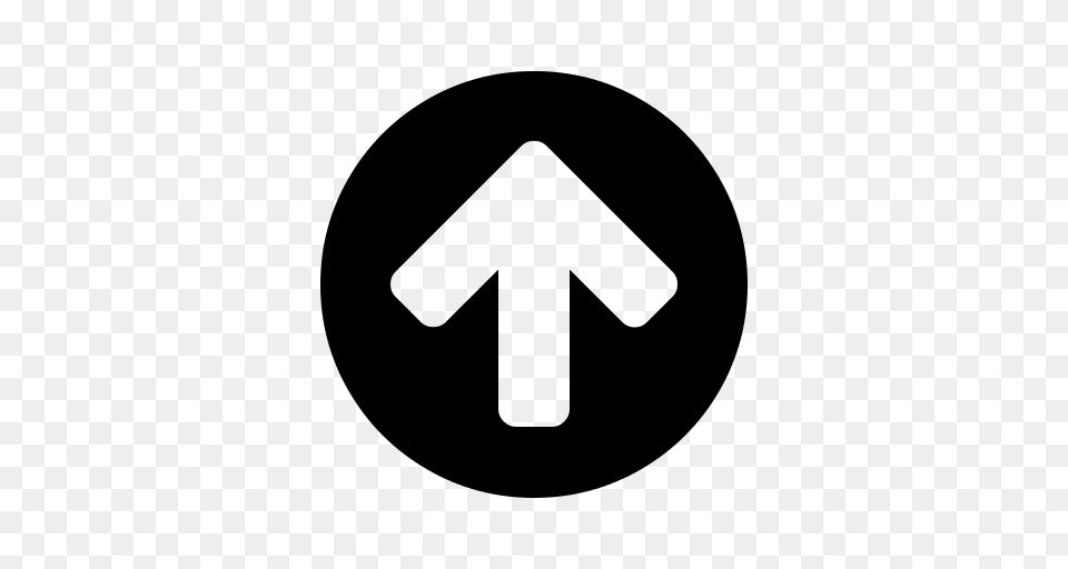 Upload Arrow In Circle, Sign, Symbol, Road Sign, Disk Free Transparent Png