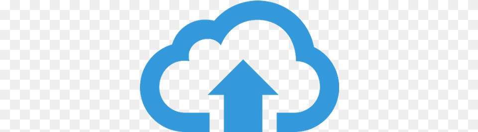 Upload To Cloud Blue Button Upload Cloud Icon, Symbol, Logo, Recycling Symbol Png