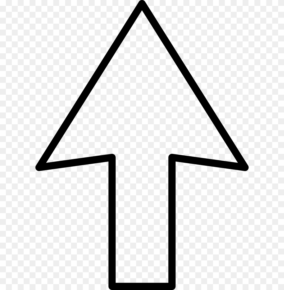 Upload Up Arrow Flecha Color Blanco, Symbol, Sign, Triangle Png Image