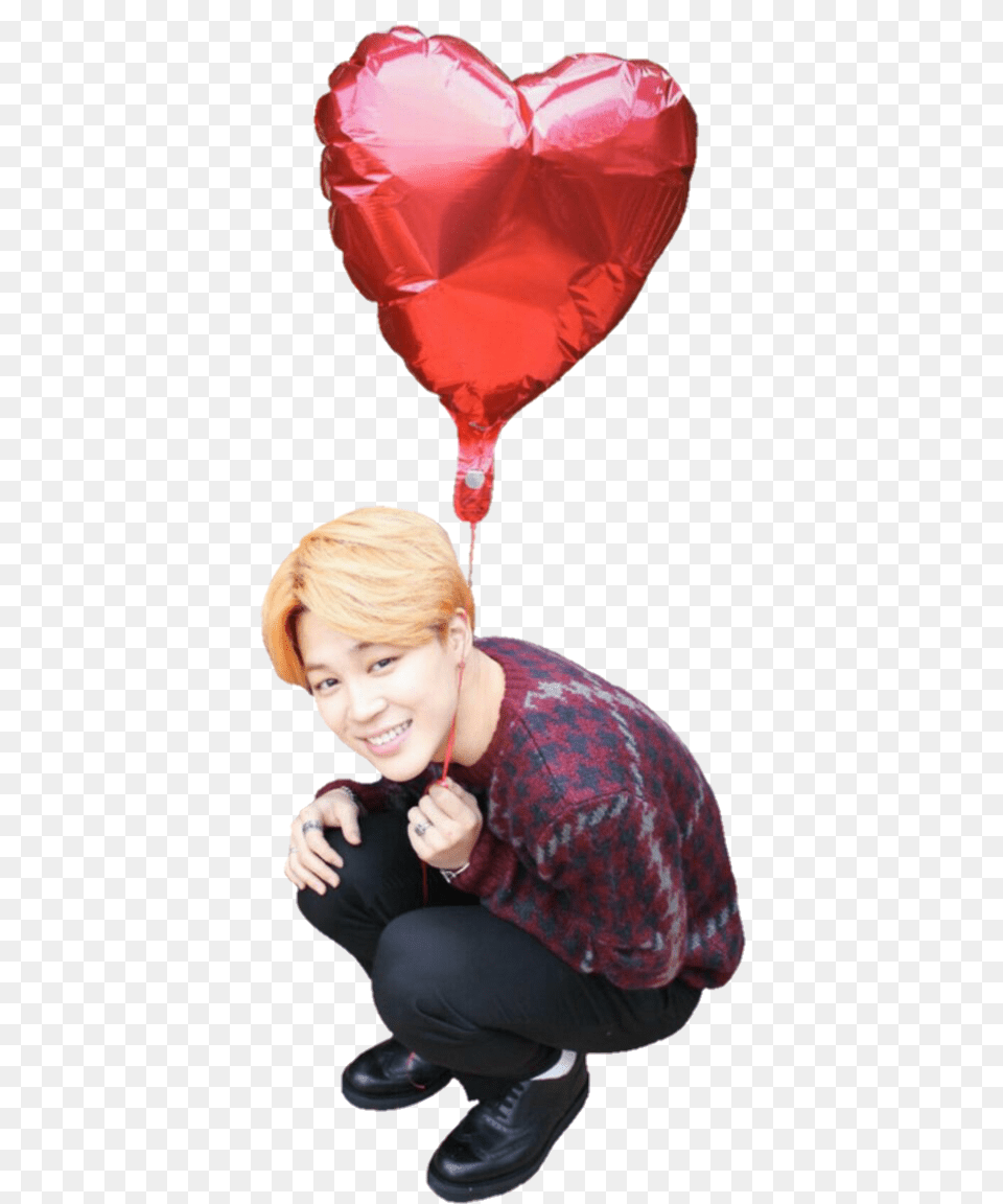 Uploaded Jimin Heart, Adult, Portrait, Photography, Person Png Image