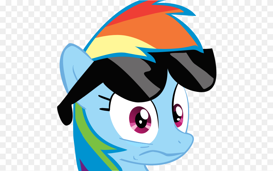 Uploaded Rainbow Dash Wtf Face, Art, Baby, Person, Helmet Free Png Download