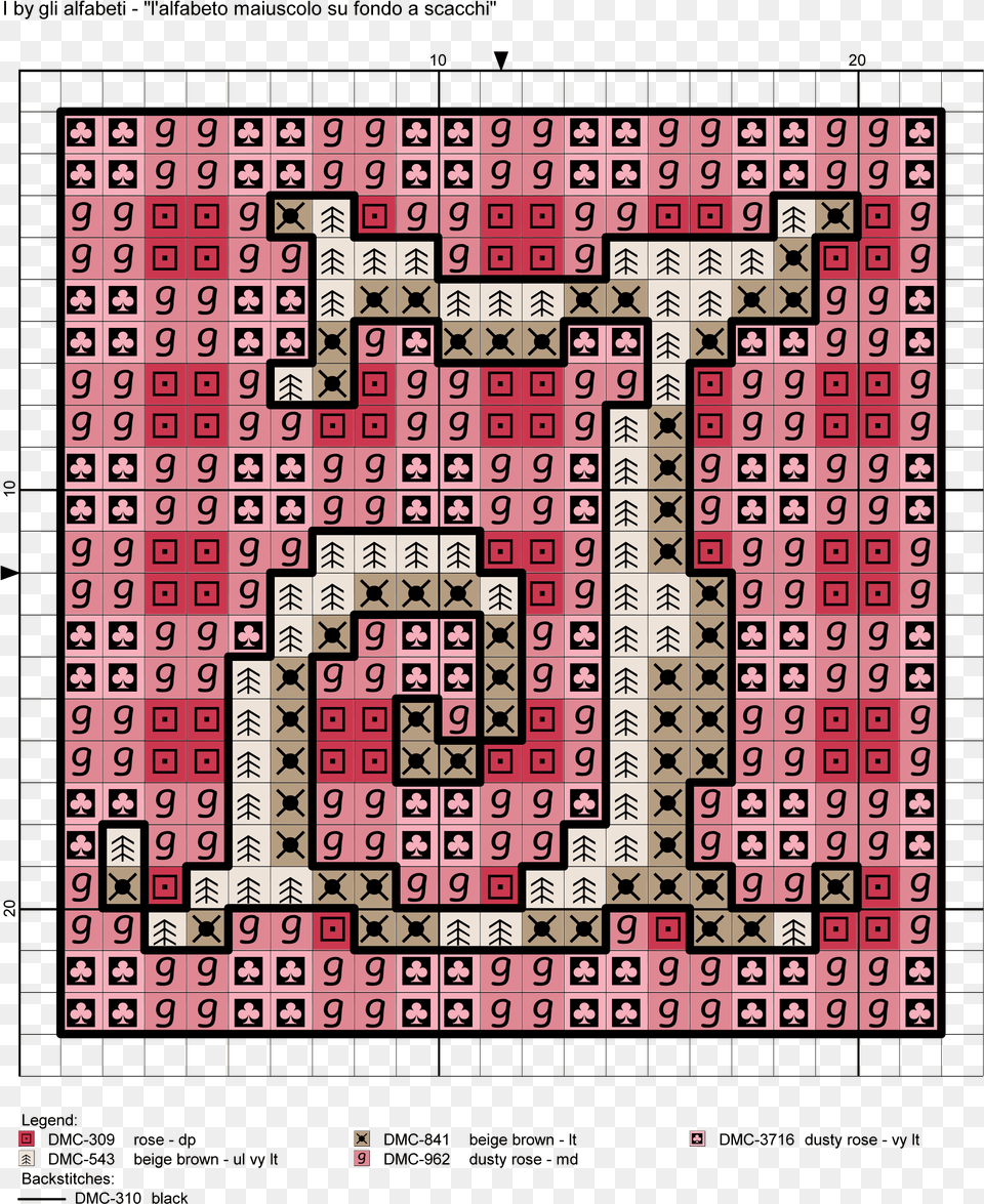 Uppercase Alphabet On Checkered Background Cross Stitch Patch Panel Diagram, Home Decor, Rug Png Image
