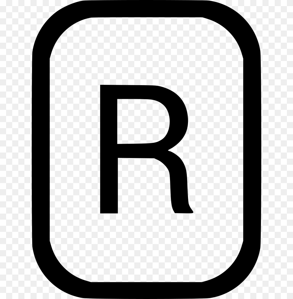Uppercase Letter R Latin Alphabet Icon Free Download, Symbol, Number, Text, Sign Png Image