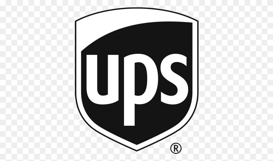 Ups Black And White Logo Disk, Symbol Free Transparent Png