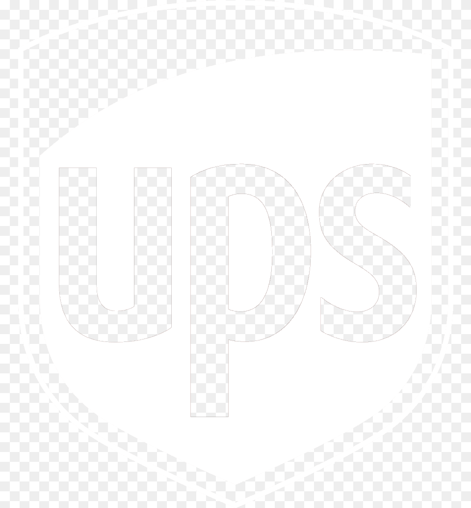 Ups Logo White Ups Logo White Vector, Sign, Symbol, Disk Free Transparent Png