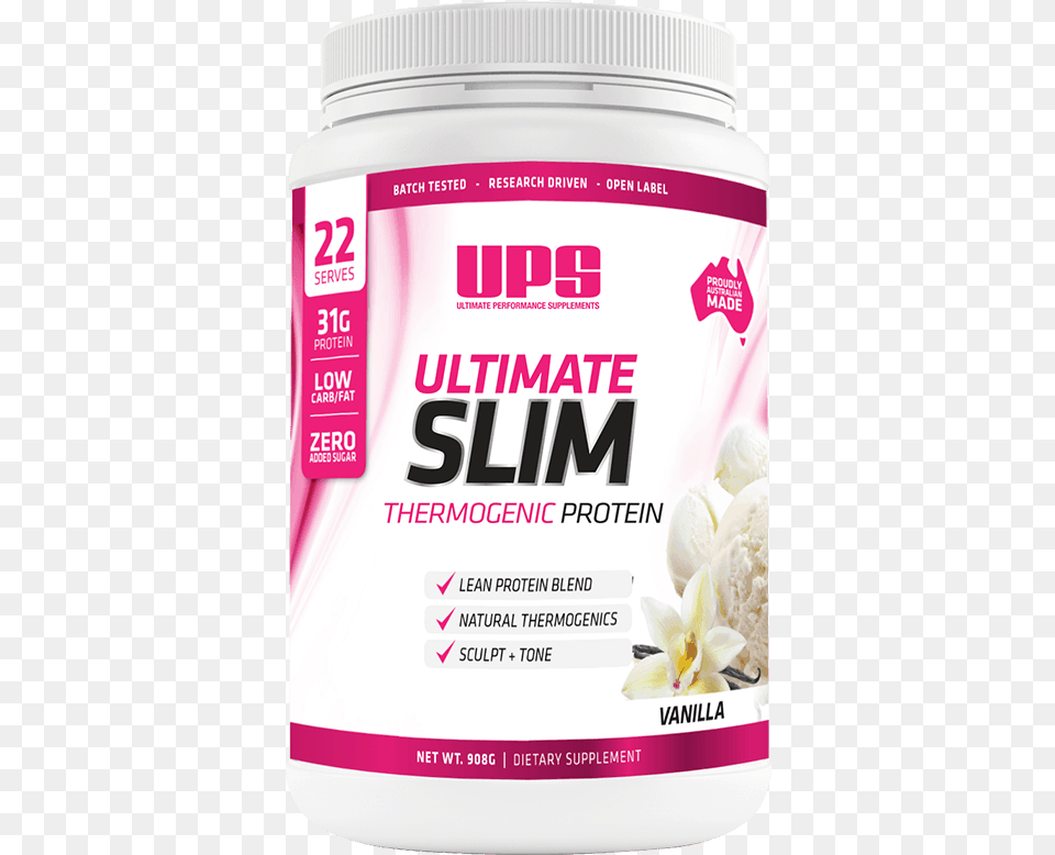 Ups Slim Protein 1kg Vanilla Weight Loss Shakes Stimulant, Herbal, Herbs, Plant, Can Free Png