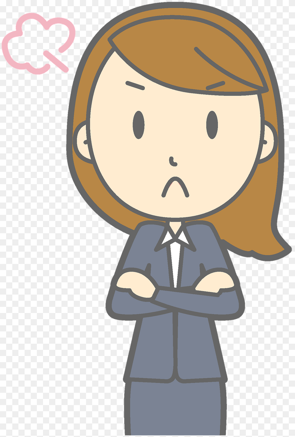 Upset Business Lady Clipart, Book, Publication, Comics, Baby Png Image