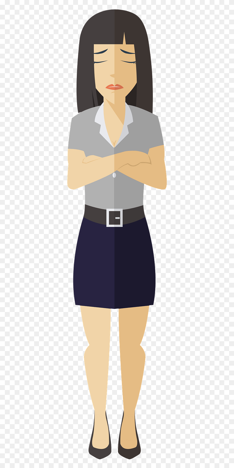 Upset Woman Clipart, Adult, Female, Person, Clothing Png
