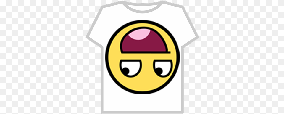 Upside Down Epic Face Transparent Roblox Roblox T Shirt B, Clothing, T-shirt Free Png Download
