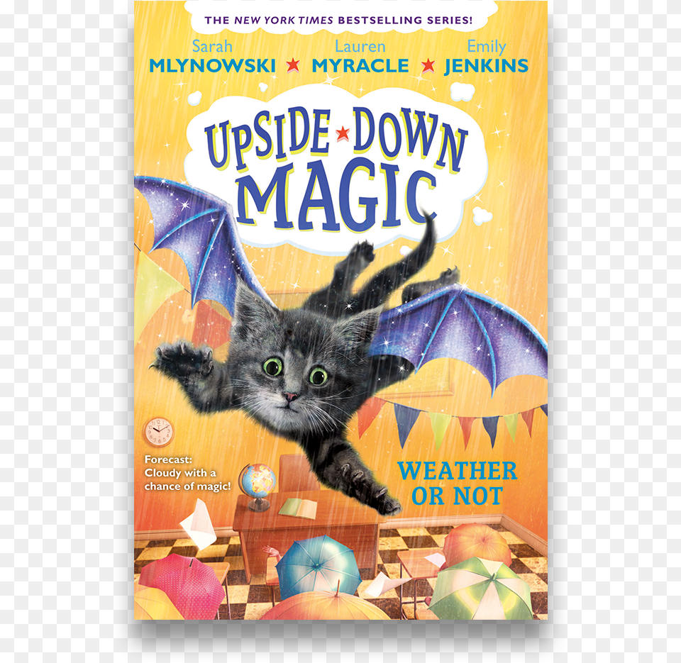 Upside Down Magic Book, Advertisement, Poster, Animal, Cat Png