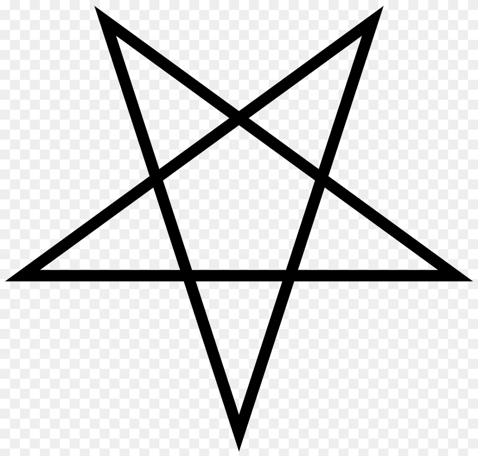 Upside Down Pentagram Clipart, Star Symbol, Symbol, Bow, Weapon Free Transparent Png
