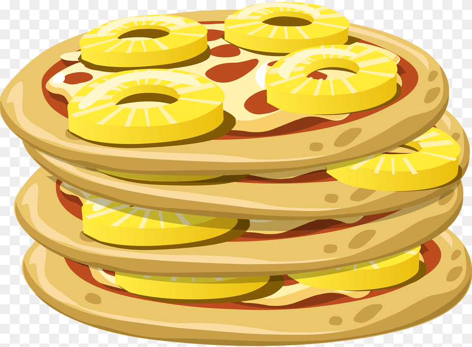 Upside Down Pizza Clipart, Bread, Food, Pancake, Fruit Png Image