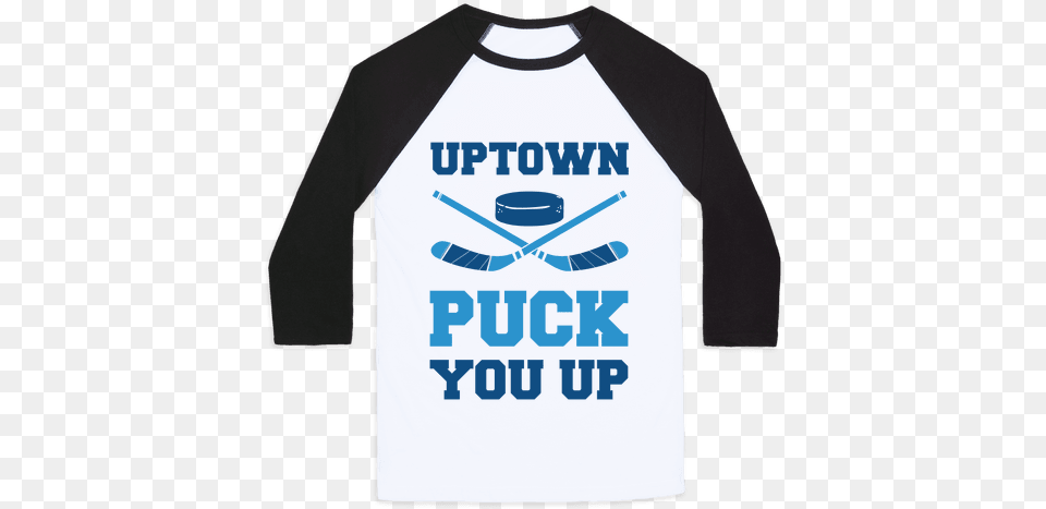 Uptown Puck You Up Baseball Tee T Shirt Porco Rosso, Clothing, Sleeve, T-shirt, Long Sleeve Png Image