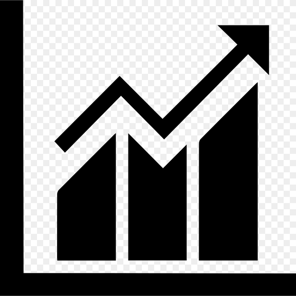 Upward Trend Svg Icon Download Business Value, Stencil Png