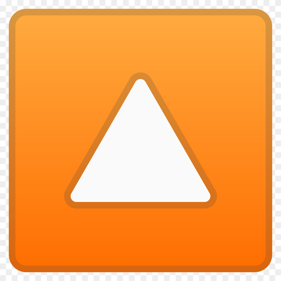 Upwards Button Emoji Clipart, Triangle, Sign, Symbol Free Transparent Png