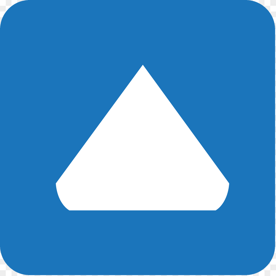 Upwards Button Emoji Clipart, Triangle Png