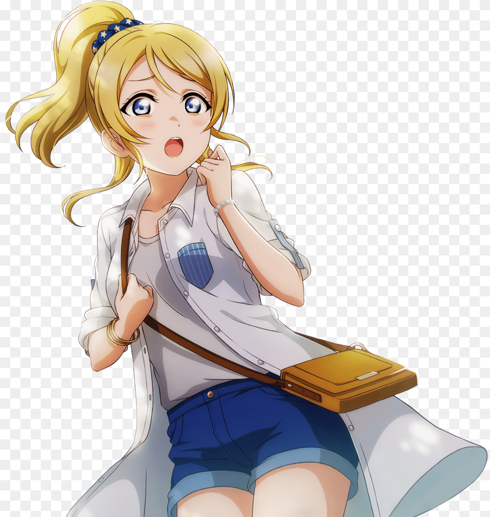 Ur Ayase Eli T Those Bushes Just Shook Forest Fairy Love Live Soldier Game Trio, Publication, Book, Comics, Woman Free Png