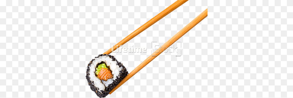 Uramaki Sushi Roll Held, Dish, Food, Meal, Grain Png Image