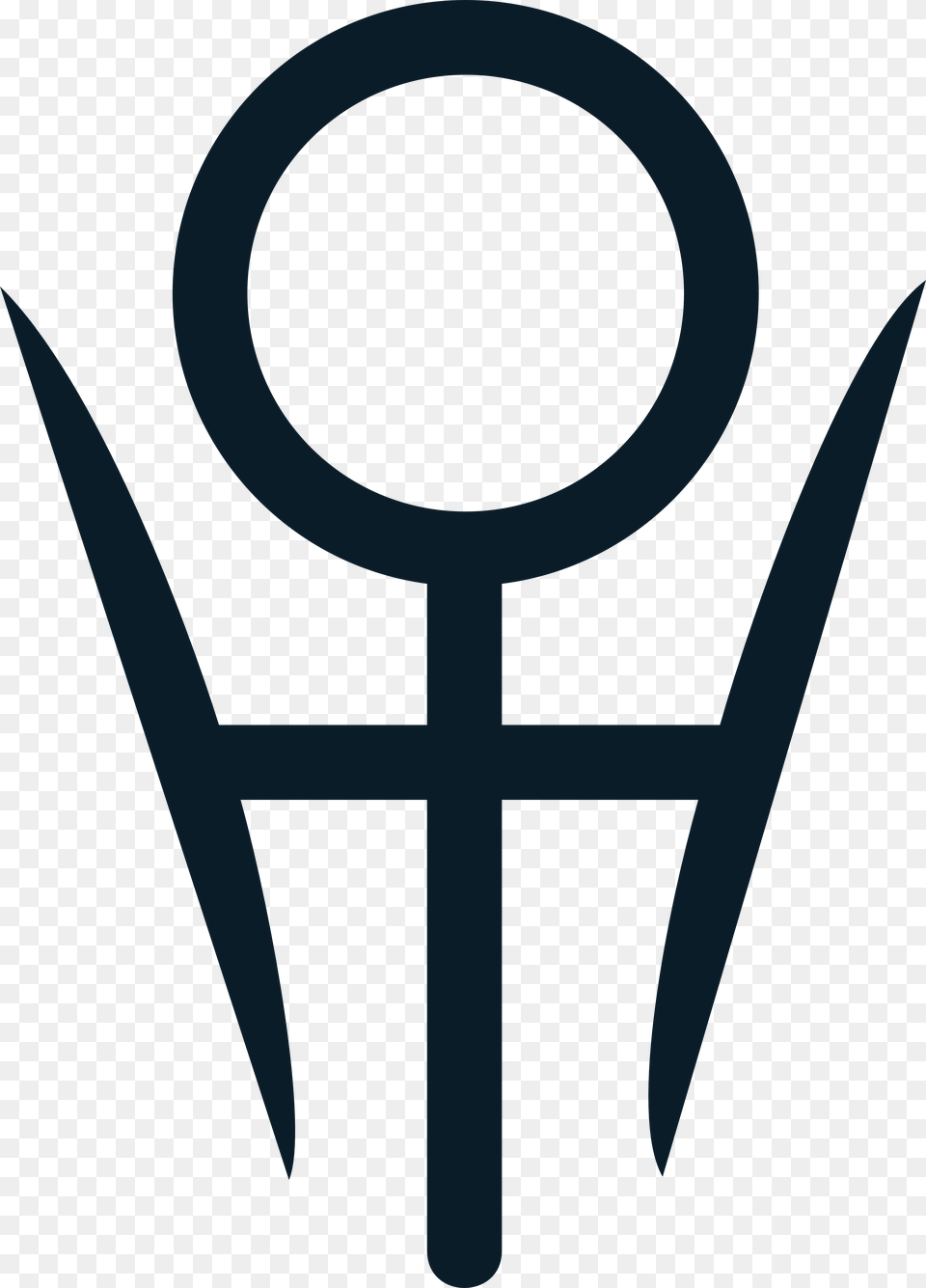 Uranus Neptune Astrological Symbols Sailor Uranus Symbol, Weapon, Trident, Blade, Dagger Free Png Download