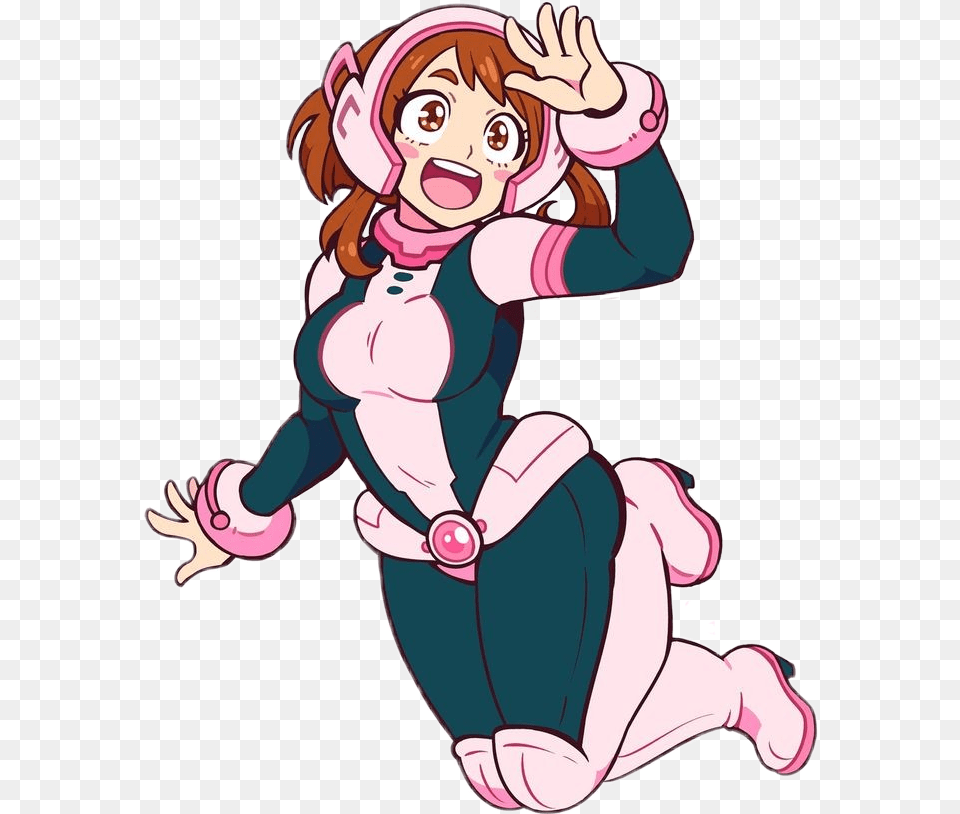 Uraraka Urarakaochako Urarakaochaco Uravity Ochakouraraka Kirby My Hero Academia, Book, Comics, Publication, Baby Free Transparent Png