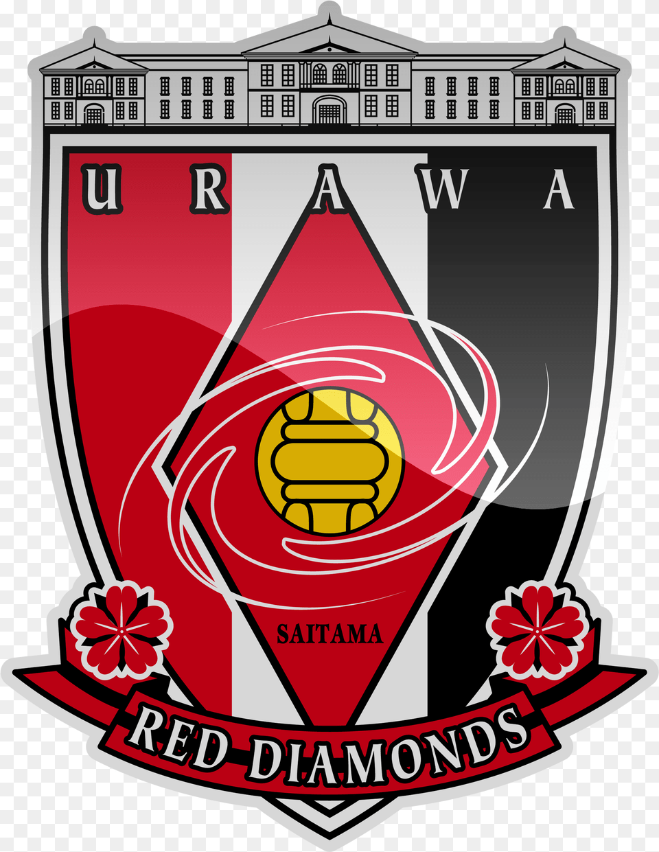 Urawa Red Diamonds Hd Logo Urawa Red Diamonds Logo, Emblem, Symbol, Badge, Dynamite Png Image