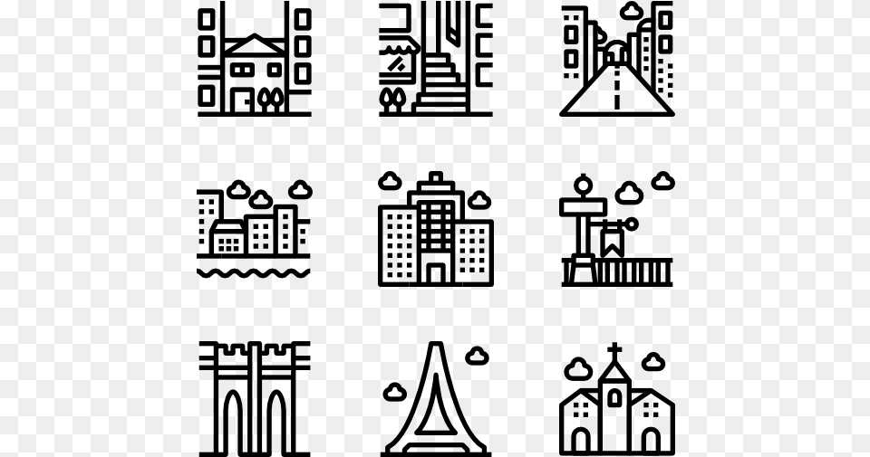 Urban And City City, Gray Png