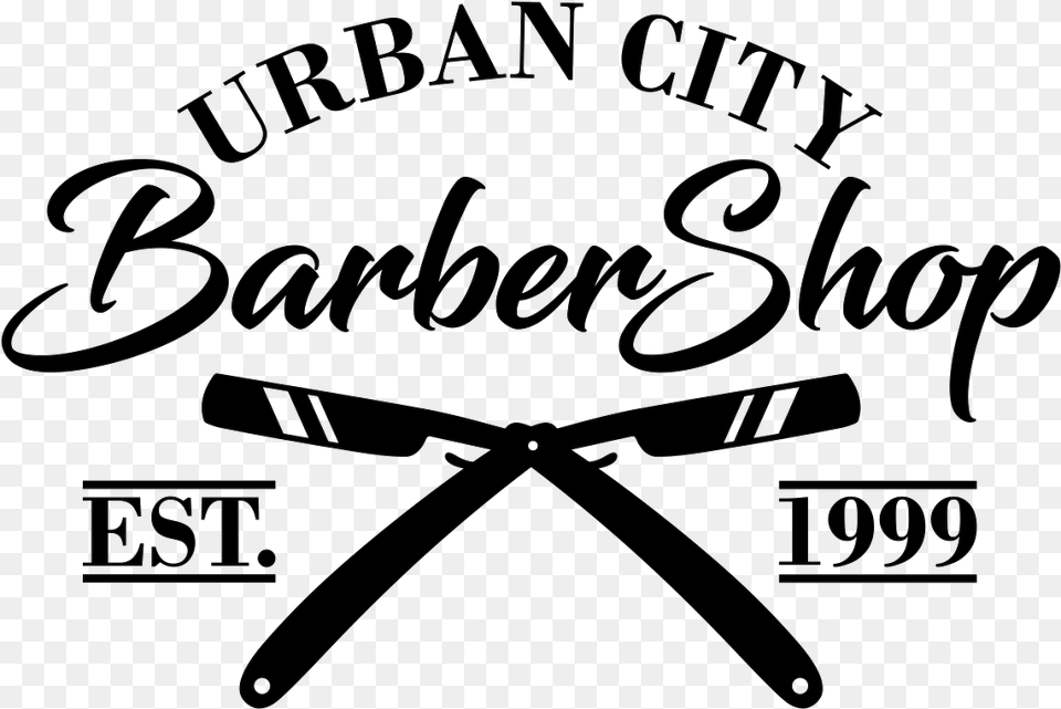 Urban City Barbershop Calligraphy, Blackboard, Text, Handwriting Png