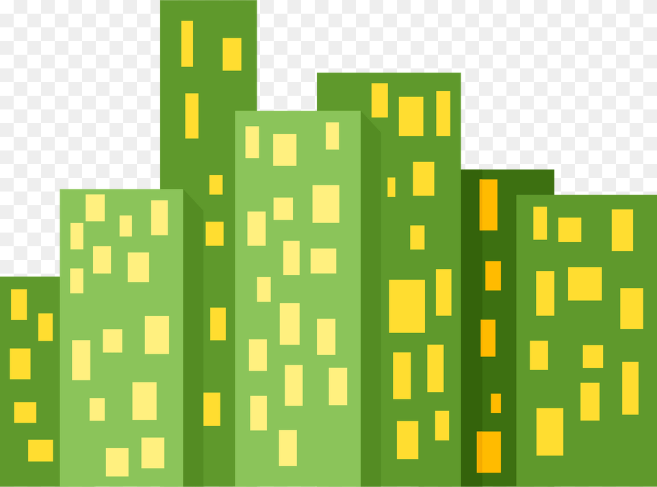Urban City Clipart, Green, Plant, Vegetation, Pattern Free Png Download