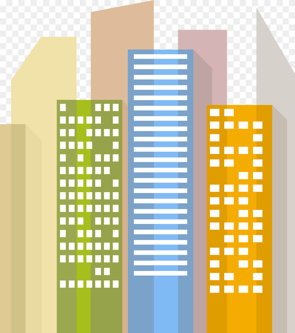 Urban City View Clipart, Architecture, High Rise, Building, Metropolis Free Png