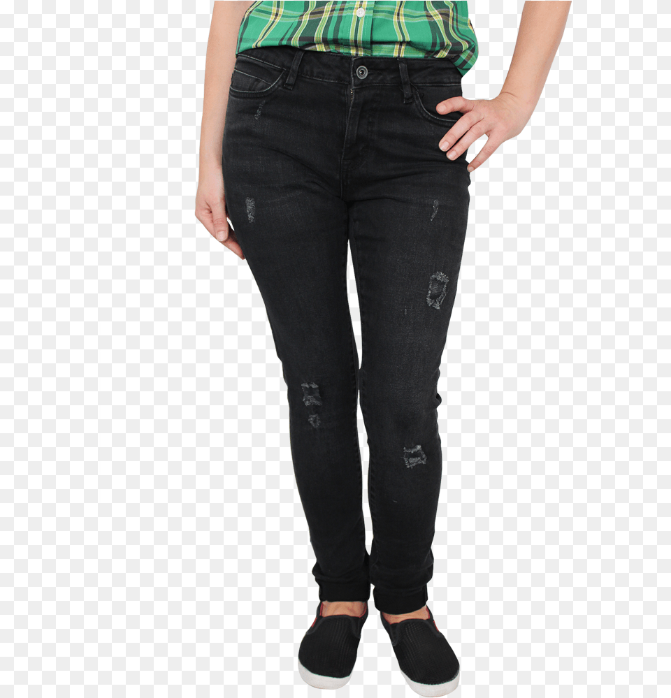 Urban Classics Ladies Ripped Denim Pants Pocket, Clothing, Jeans, Footwear, Shoe Free Transparent Png