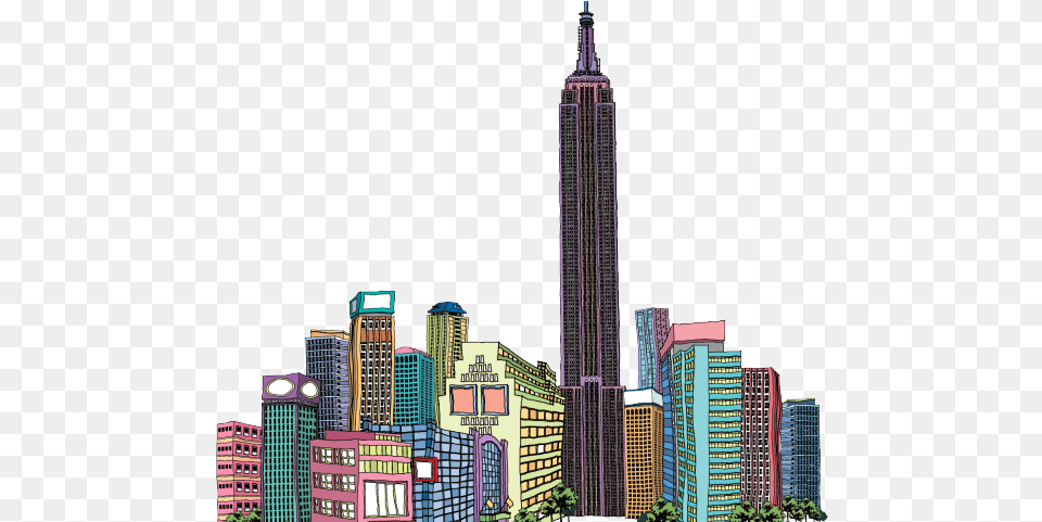 Urban Clipart High Rise Building Empire State Building, Architecture, Metropolis, High Rise, City Png Image