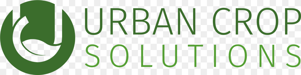 Urban Crop Solutions Logo, Green, Text Free Transparent Png