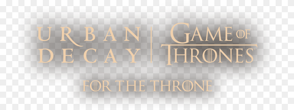 Urban Decay X Game Of Thrones Logo, Text, Scoreboard, Alphabet Free Transparent Png