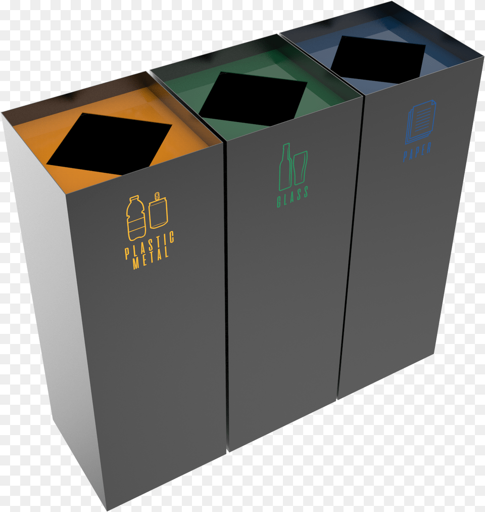 Urban Design Modern Recycling Bin Station Recycling Sorting Bins Transparent, Tin, Can, Recycling Symbol, Symbol Free Png