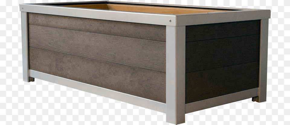 Urban Form Self Watering Rectangular Planter Coffee Table, Drawer, Furniture, Box, Crate Png Image