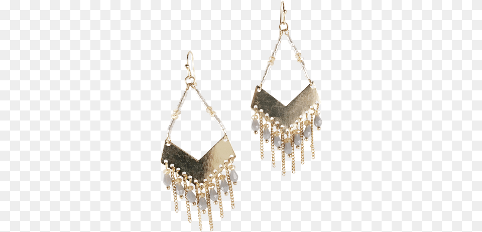 Urban Products Gold Arrow Grey Bead Drop Earring, Accessories, Jewelry, Chandelier, Lamp Free Transparent Png