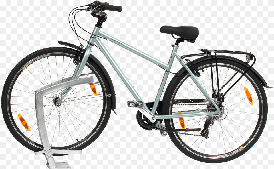 Urban Rack Auclair Rack Side View Hybrid Bicycle, Machine, Wheel, Transportation, Vehicle Free Png