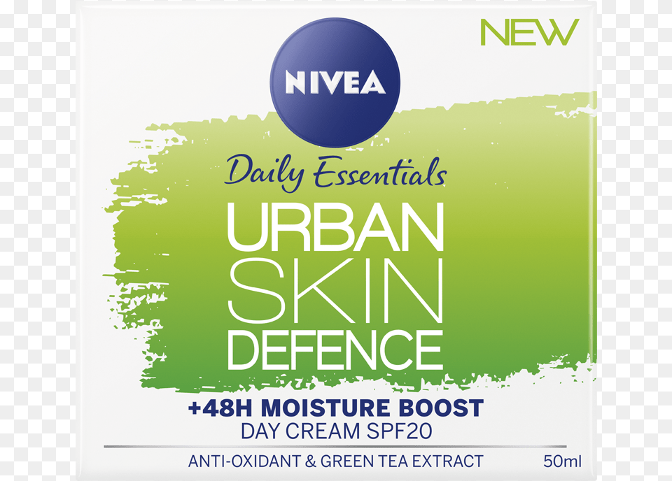 Urban Skin Defence 48h Moisture Boost Day Cream Nivea Urban Skin Defense, Advertisement, Poster Png