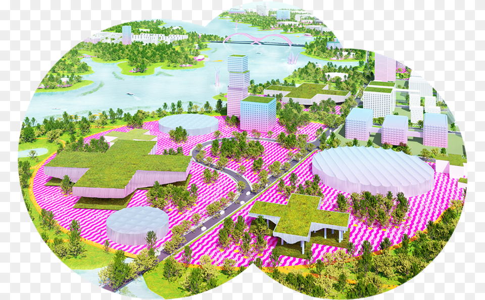 Urbanlab Yuanjiang Lake, Architecture, Building, Plant, Grass Free Png Download