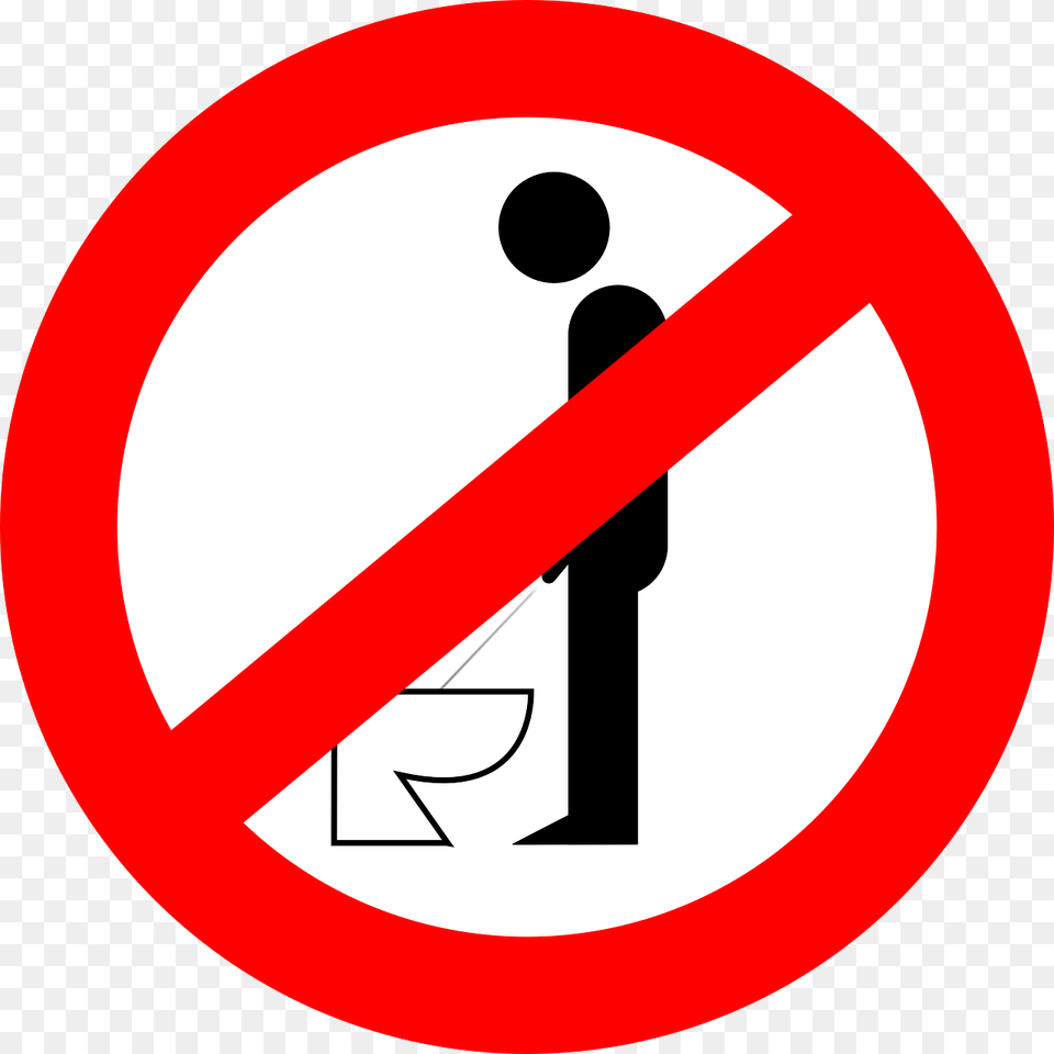 Urinating Forbidden Peeing Photo Do Not Pee Here Sign, Symbol, Road Sign Free Png Download