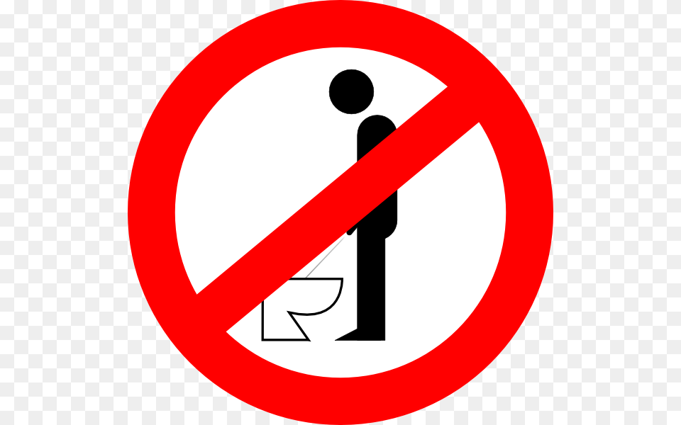 Urinating While Standing Is Forbidden Clip Art, Sign, Symbol, Road Sign Png