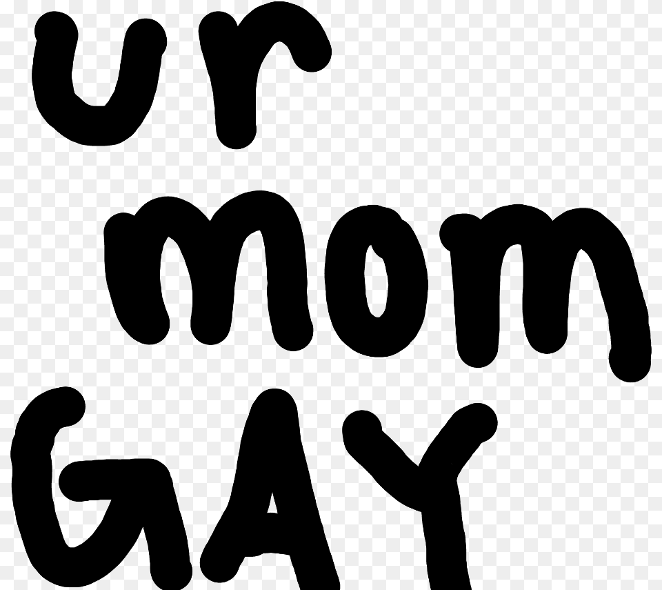 Urmomgay Words, Gray Png