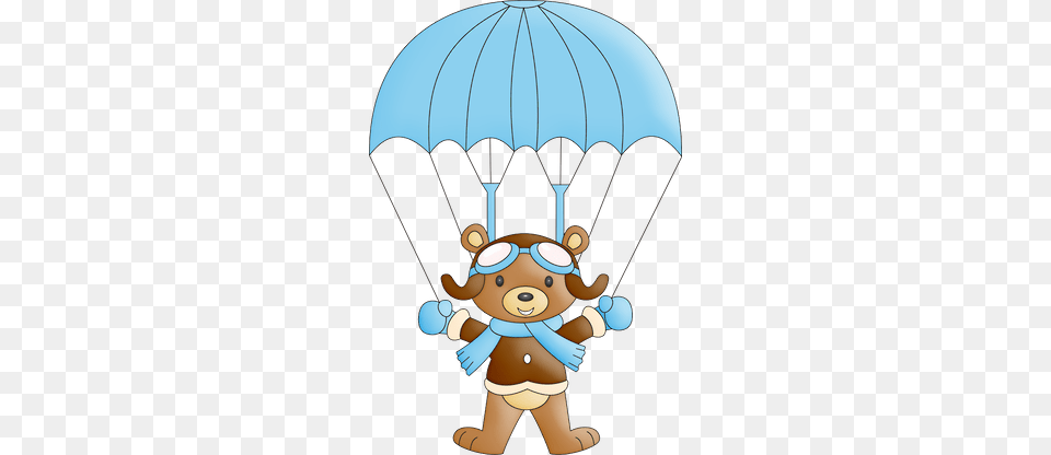 Ursinho Aviador Bear In Parachute Clip Art Bulletin Boards, Baby, Person Free Transparent Png