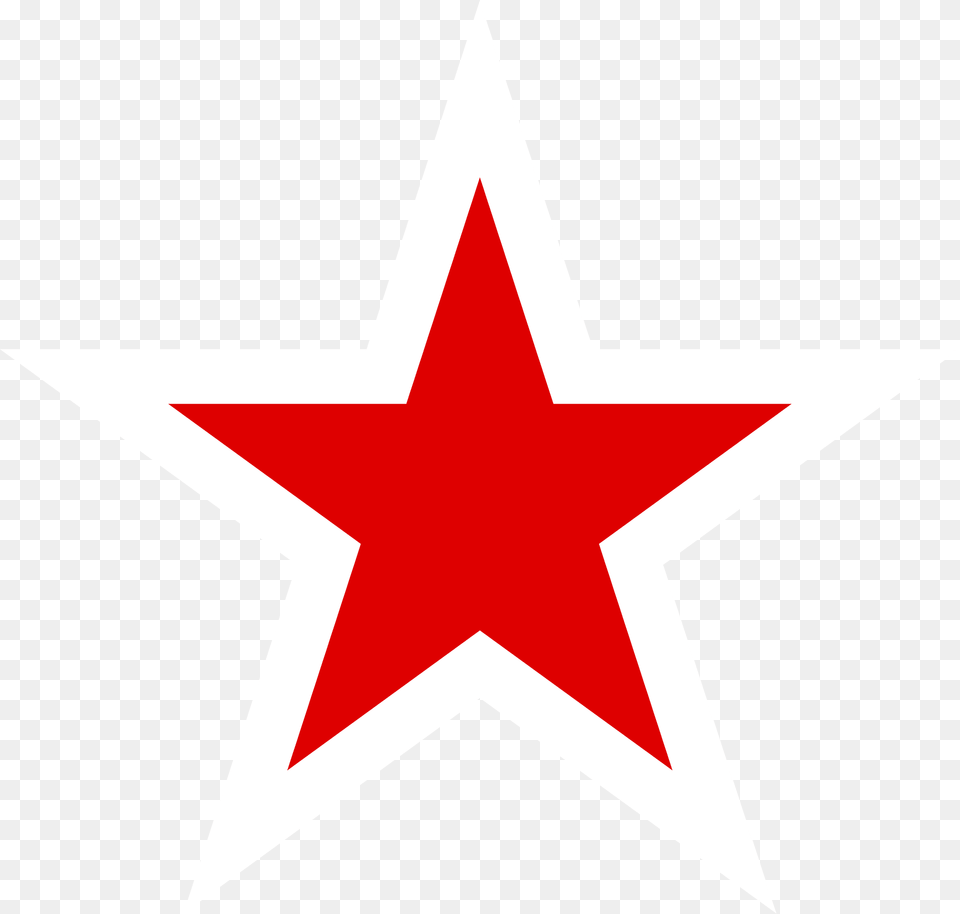 Urss Aviation White Bordered Red Star Clipart, Star Symbol, Symbol Free Png