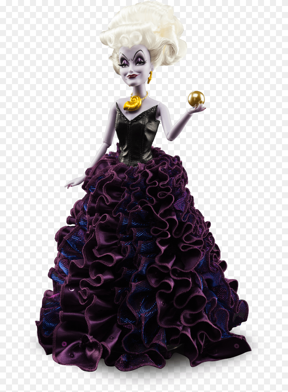 Ursula 3 Ursula Doll Designer Villains, Clothing, Dress, Formal Wear, Toy Png Image