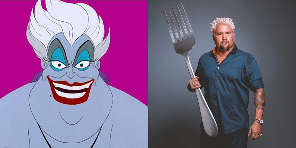 Ursula And Guy Fieri Free Png
