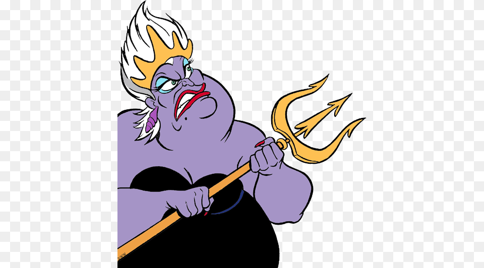 Ursula Clip Art Disney Clip Art Galore, Person, Weapon, Trident Png