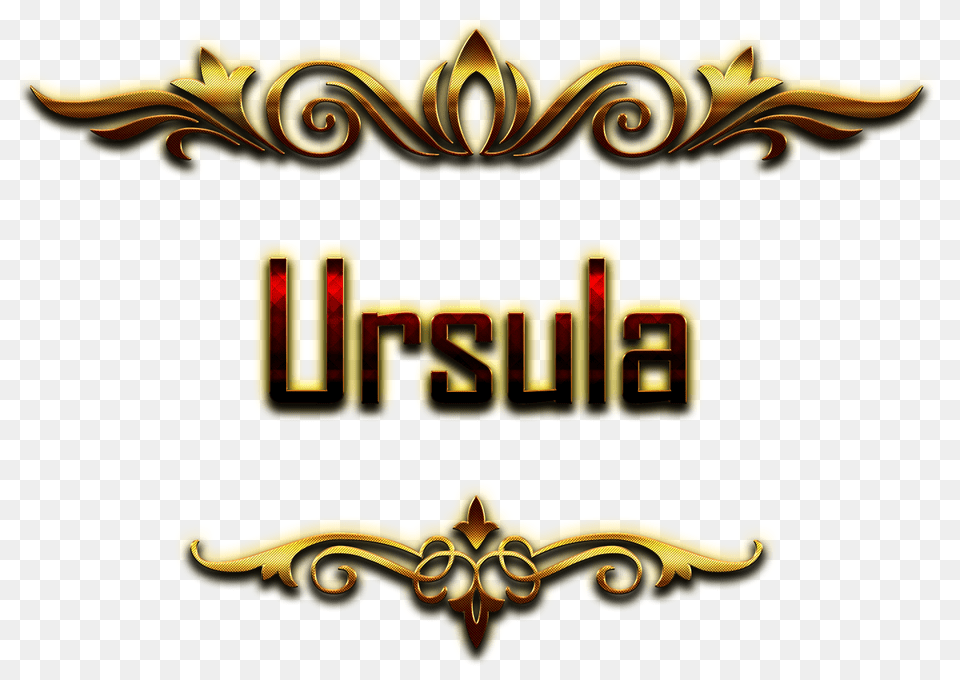 Ursula Decorative Name, Logo, Mailbox, Emblem, Symbol Free Png Download