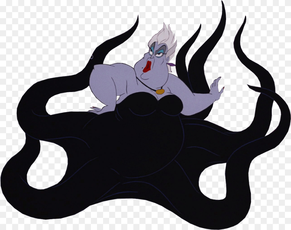 Ursula Evil Queen Villain Character Clip Art Disney Ursula Background, Cartoon, Baby, Person, Face Free Transparent Png